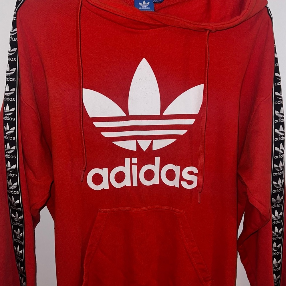 Adidas Hoodie with Iconic White Trefoil